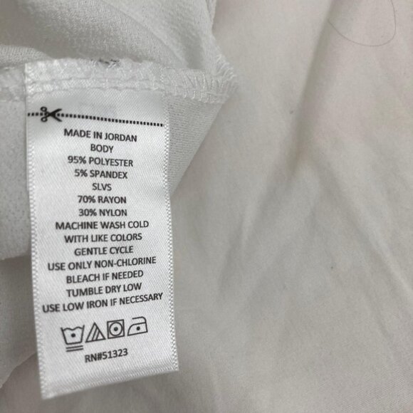 NWOT CeCe Double Ruffle Sleeve Top - Picture 6 of 7